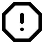 Alert Octagon Error SVG Icon